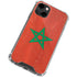 Morocco Flag Distressed iPhone 13 Clear Case